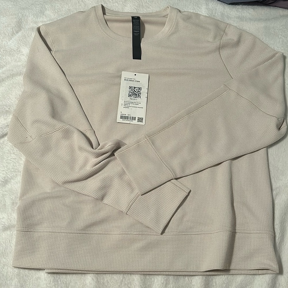 Lululemon men’s Shift stitch crew in Natural Ivory size Large